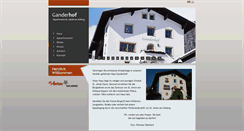 Desktop Screenshot of ganderhof-arlberg.at