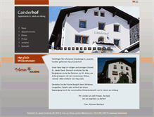 Tablet Screenshot of ganderhof-arlberg.at
